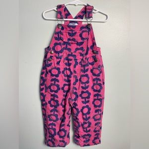Baby Boden Pink Corduroy Overalls Size 18-24 Months